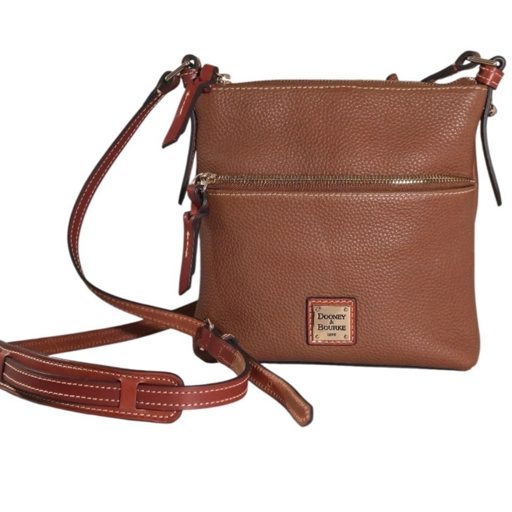 Dooney & Bourke Vintage Pebble Grain Leather Crossbody Gingham